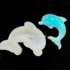 Cute Dolphin Resin Mold-DIY Resin Dolphin Keychain Mold-Dolphin Pendant Mold-Sea Animal Mold-Silicone Mold for Dolphin-Epoxy Resin Mold