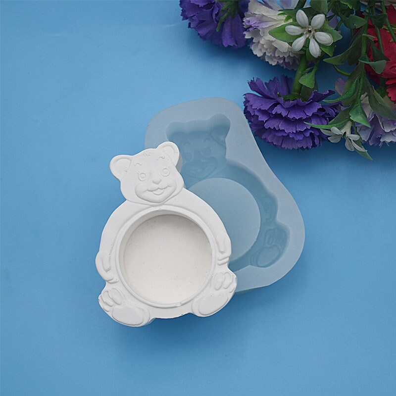 Cute Bear Candle Holder MoldBear Storage Box Resin MoldBear Etsy