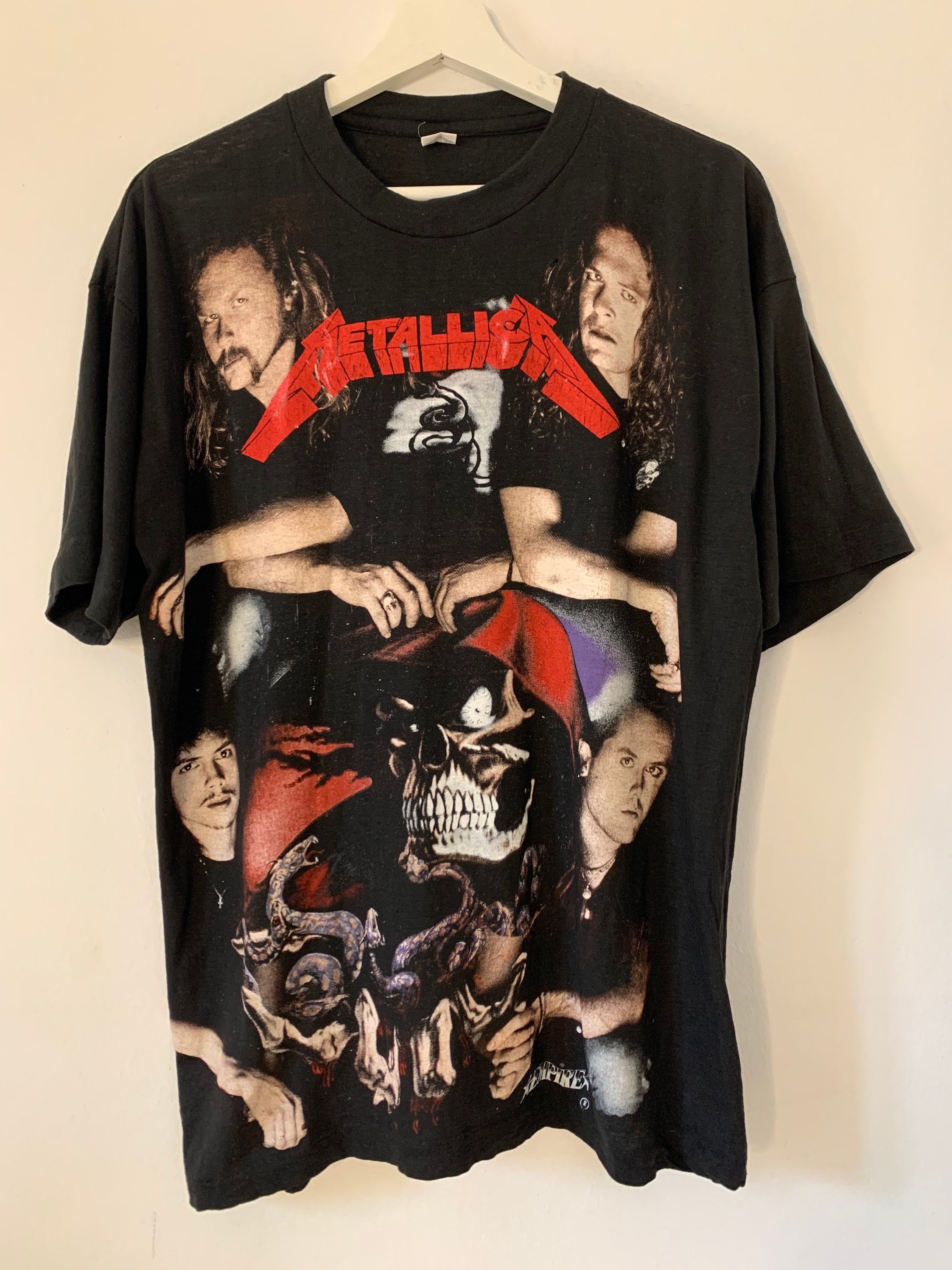 Metallica 80s Vintage Tshirt Ride the Lightning Etsy