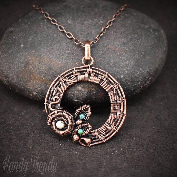 Copper cheap wire necklace