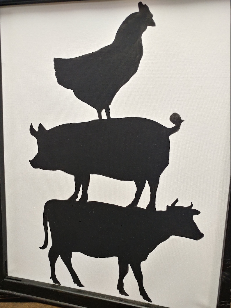 Farm Animal Kitchen Decor for Wall Farm Animal Kitchen Etsy