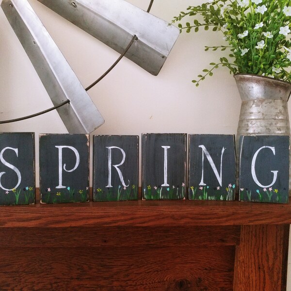 Happy Birthday Wooden Blocks - Etsy