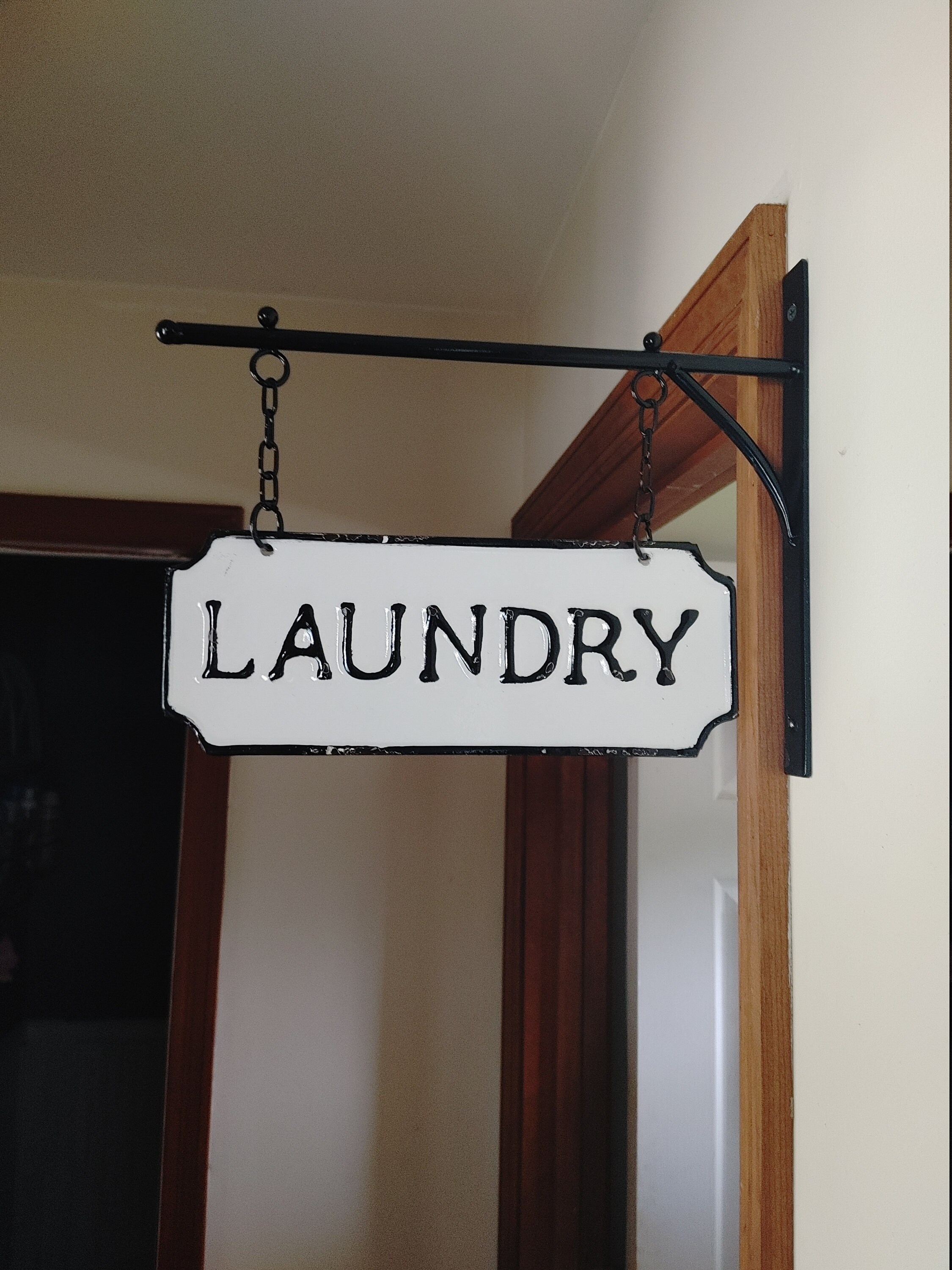 Letrero de lavandería colgante decoración de la pared de | Etsy