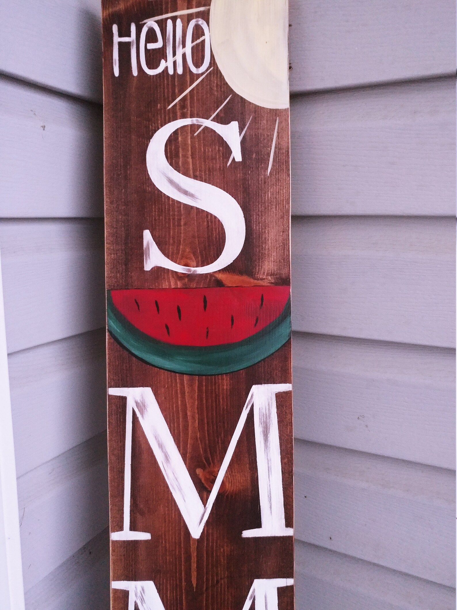 Reversible Spring Sign Hello Spring Sign Vertical Spring - Etsy
