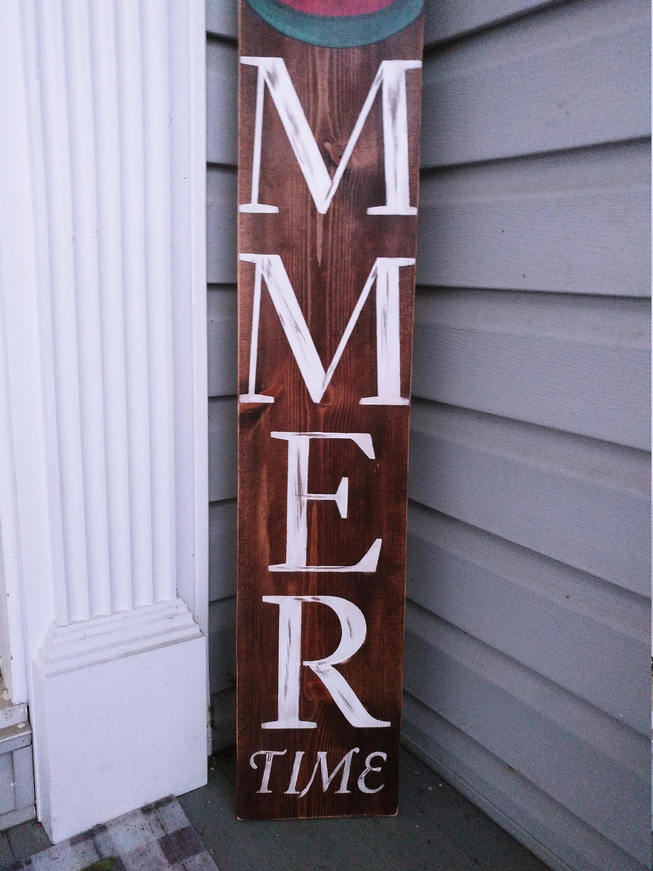 Spring Sign Outside House Reversible Spring Sign, Hello Spring Sign, Vertical Spring Sign for ...