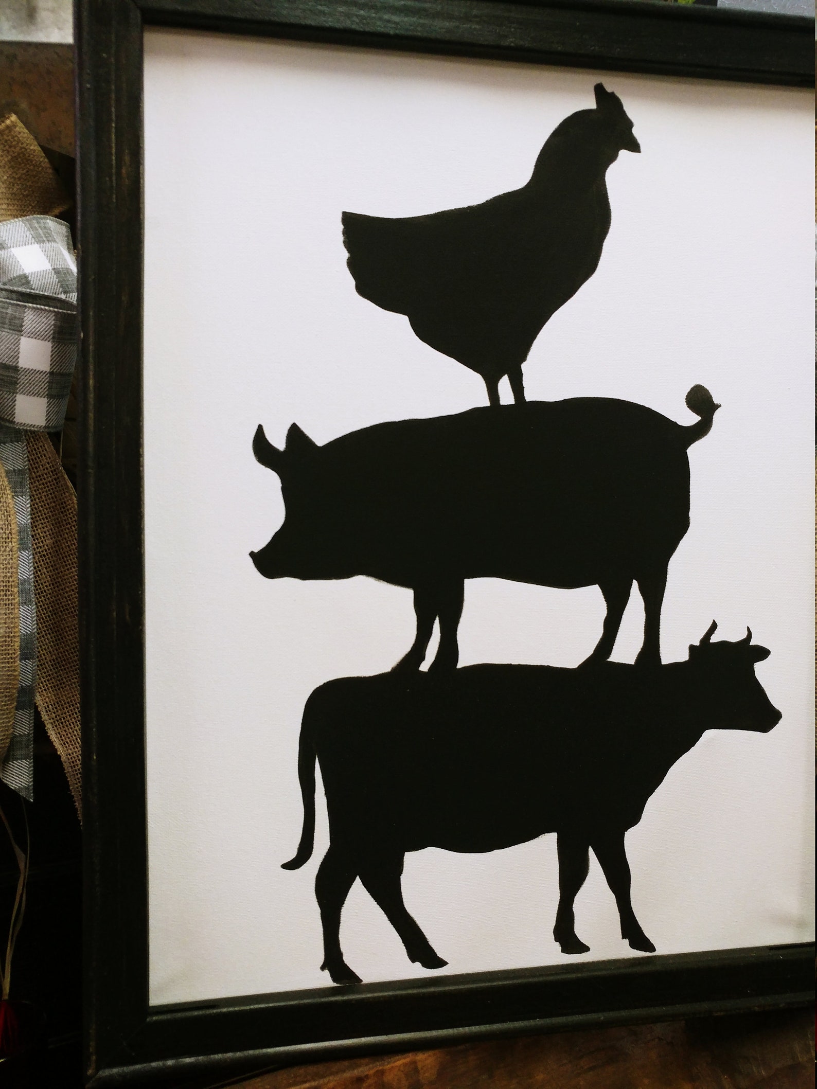 Farm Animal Kitchen Decor for Wall Farm Animal Kitchen Etsy