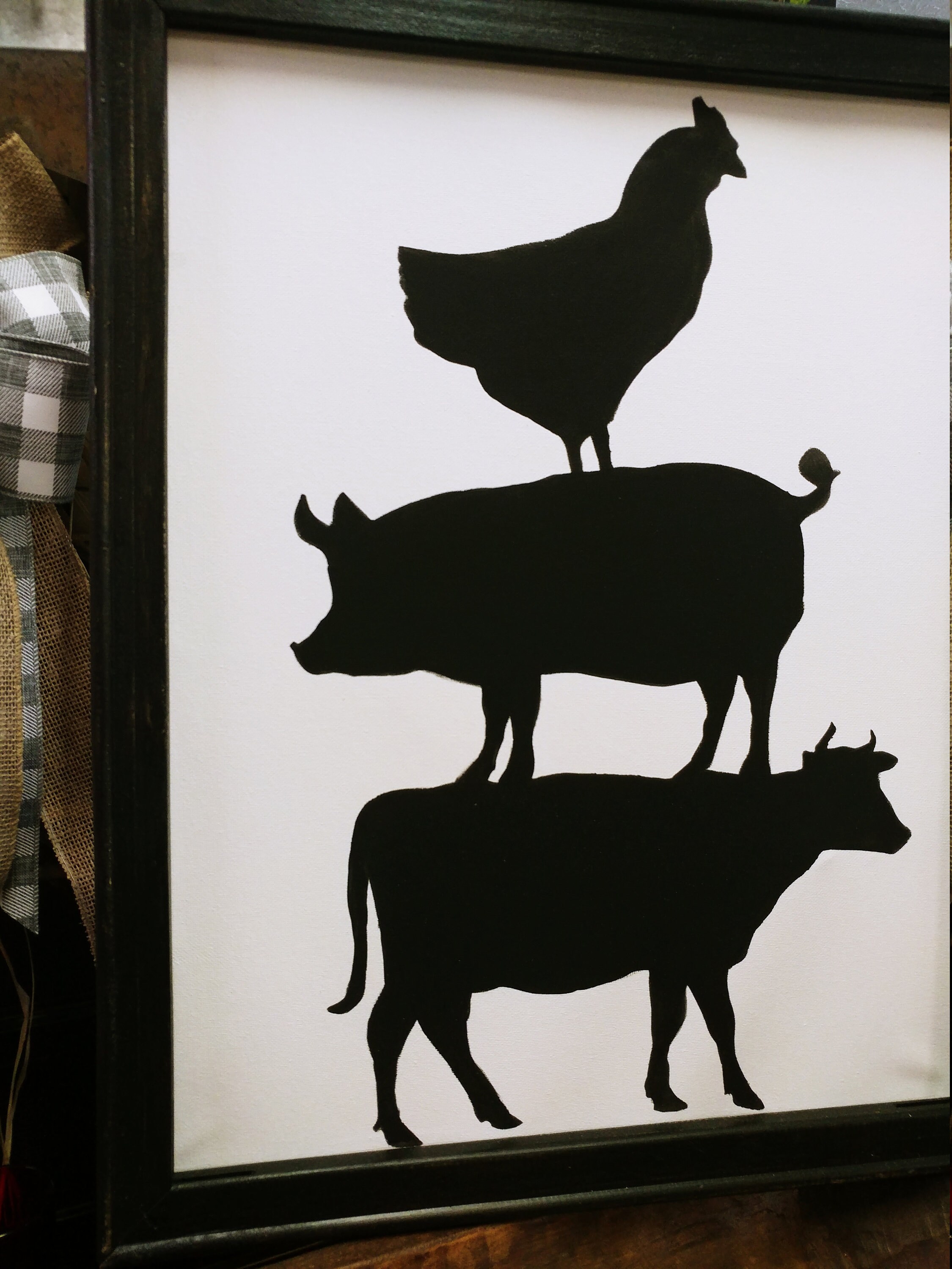 Farm Animal Kitchen Decor for Wall Farm Animal Kitchen Etsy