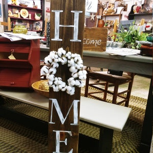 Home sign, farmhouse sign, sign for front porch, entryway decor,entryway signs, cotton decor, farmhouse home sign, farmhouse decor