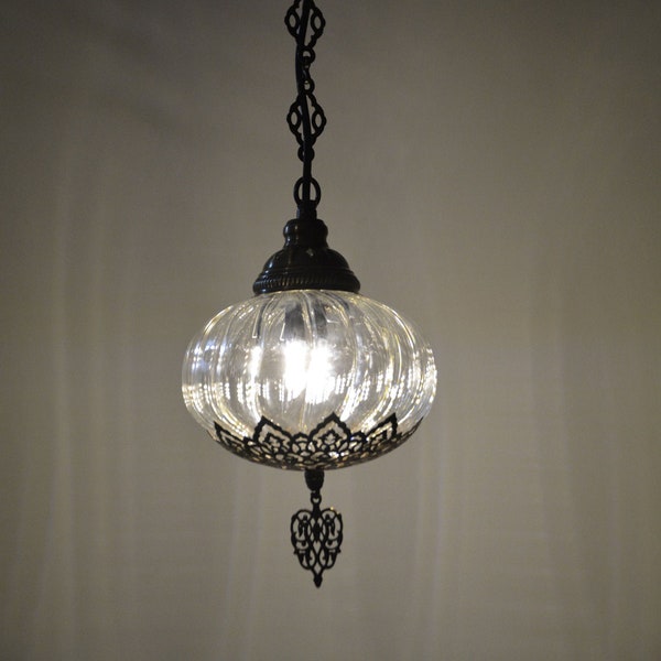 Blow Handmade single stunning Lampada a sospensione, arredamento marocchino, lampada turca, lampade a mosaico, lampade boho, illuminazione, lampade ottomane, lampada
