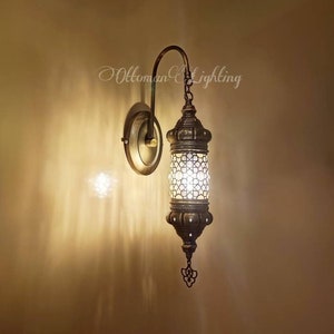 Wall Lamp Sconce Fixture, Turkish Lamp, Morrocan Light, Plug in Sconce