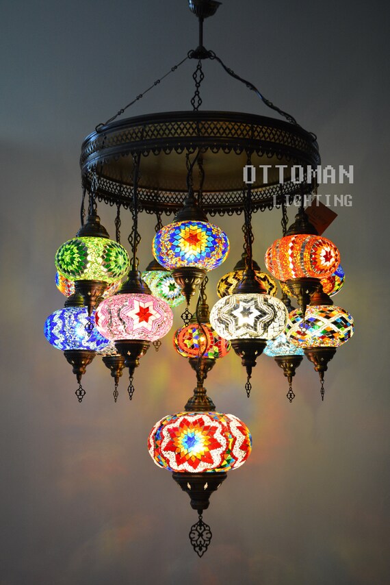 Colorful globe chandelier deals