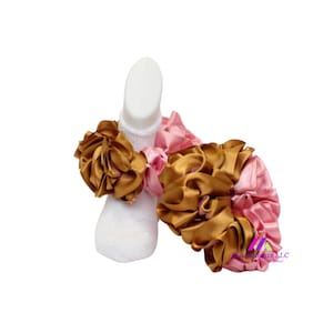 Copper Brown and Pink Ruffle Socks  ~ Ribbon Socks for Infants ~ Frilly Sock For Girls ~ Great for Parties, Gradation and  Wedding