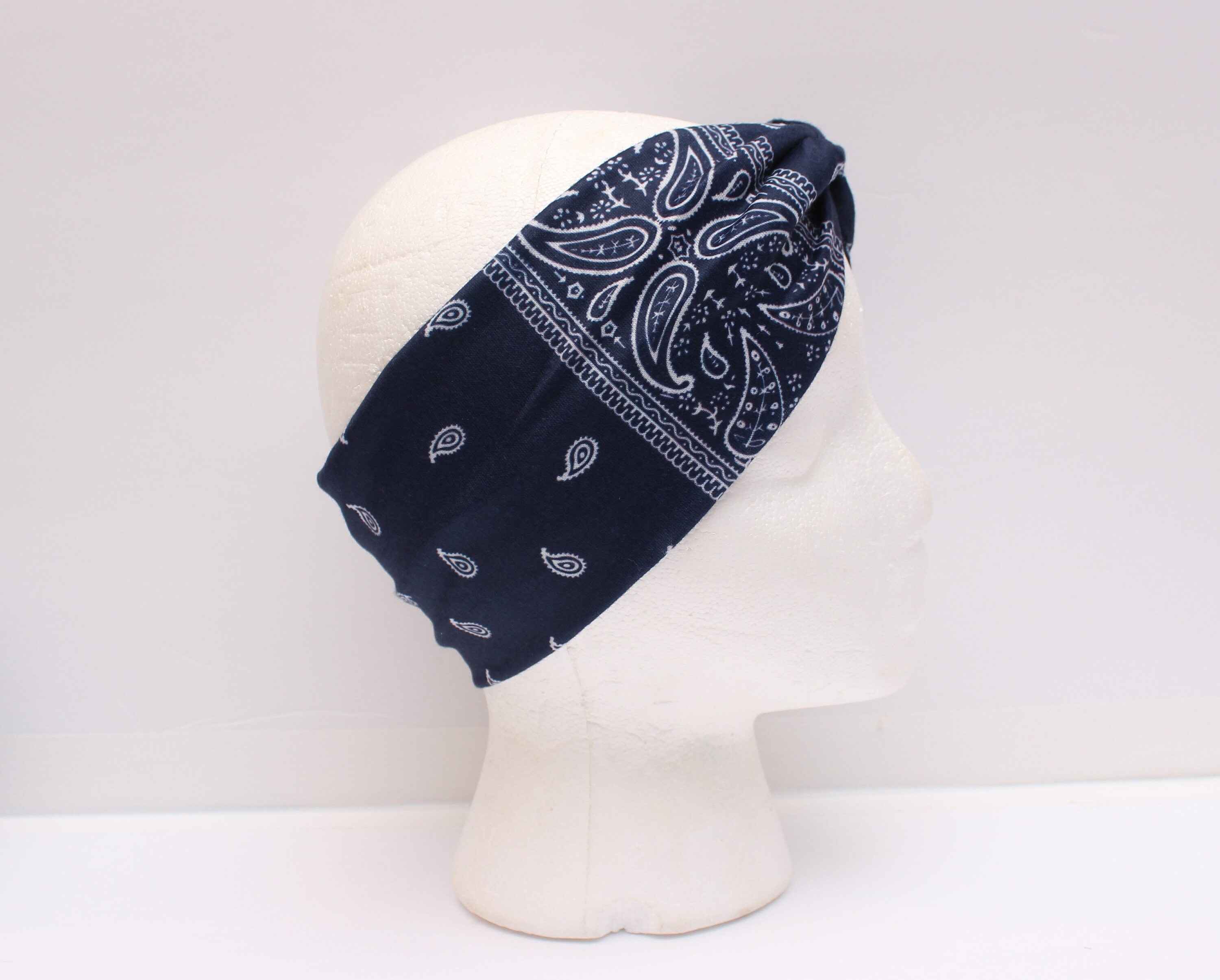 Yellow Knotted Headband Stretchy Headband Bandanna Etsy