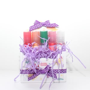 Roll On Lip Gloss Set of 5 – Fun, Random Flavors | Hydrating, Shiny, Non-Sticky Gloss | Lip Care Gift for Teens & Adults