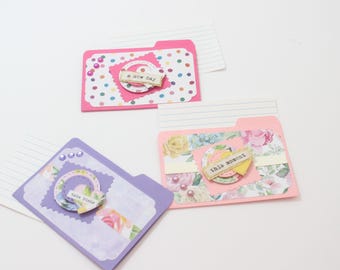 Handmade Mini Decorative File Folder – Junk Journal Embellishments