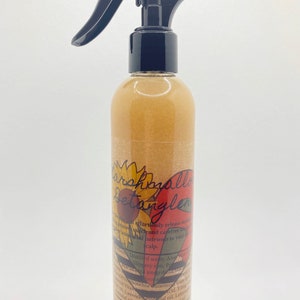 Detangler/Leave in Conditioner-Aloe Vera Gel, Marshmallow root, Slippery elm, Jojoba oil, Avocado oil, Guar gum, Vitamin E