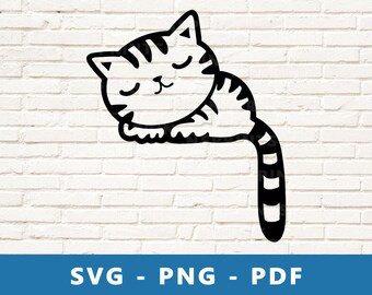 Download Sleeping Cat Svg Etsy Yellowimages Mockups