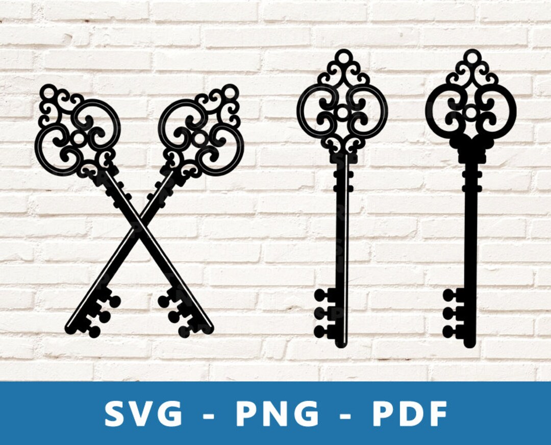 Vintage Key SVG, Old Key PNG, Door Key Clipart, Key , Key Cut File, Key ...
