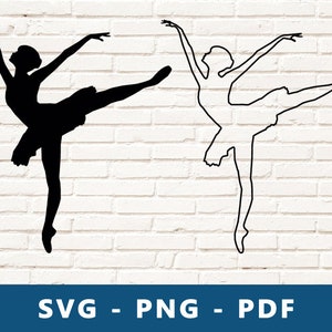 Ballerina SVG, Tänzerin SVG, Ballerina, Ballerina geschnitten Datei, Ballerina Schablone, Cricut Silhouette geschnitten Datei, Druck zu Hause