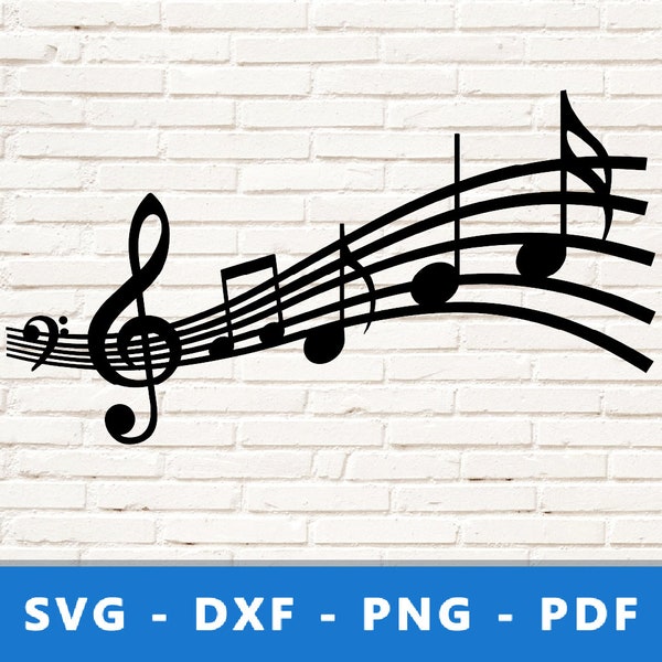 Music Notes SVG, Music svg, Musical notes svg, Music note svg, Musical svg