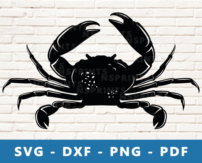 Crab SVG Crab PNG Crab Clipart Crab Vector Crab Dxf Crab Etsy