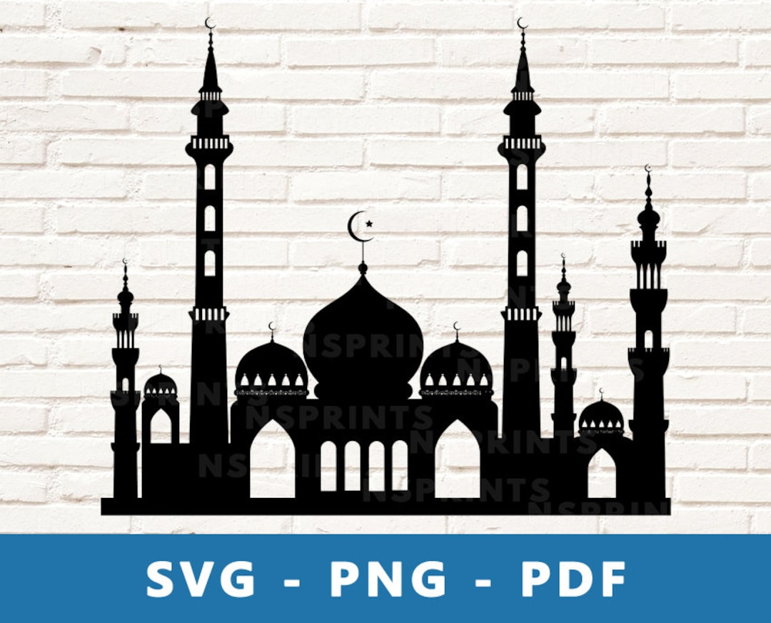 Mosque SVG, Mosque PNG, Mosque Clipart, Mosque Cut File, Islamic Png ...