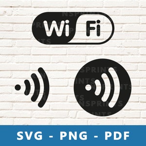 Wi-Fi SVG, Wi-Fi PNG, Wi-Fi Clipart, Wi-Fi Cut File, Wi-Fi Cut File, Wi-Fi Schablone, Internetverbindung, Internet Symbol für Cricut Silhouette, Print At Home