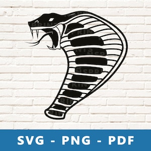Cobra SVG, Snake SVG, Cobra clipart, Cobra, Cobra cut-bestand, Cobra stencil, Cricut silhouet cut-bestand, print thuis