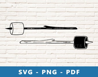 Marshmallow SVG, Marshmallow PNG, Smores Svg, Smores Png, Campfire Marshmallow Svg, Campfire Marshmallow Png, Cricut Silhouette Cut File