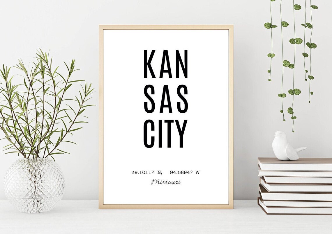 Kansas City Printable Kansas City Poster Kansas City Prints | Etsy