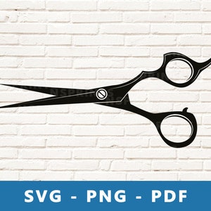 Scissor SVG, Scissor PNG, Barber Scissor Clipart, Haircut Scissor Cut File, Barber Tool Vector for Cricut Silhouette File, Print At Home