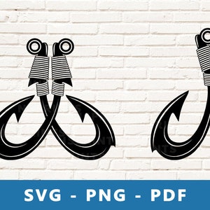Fishing Hook SVG, Fishing Hook PNG, Fishing Clipart, Fish Hook , Fishing Cut File, Cricut Silhouette Cut File, Print At Home