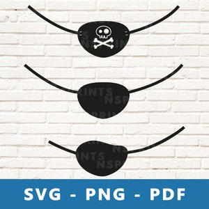 Tapa-olho SVG, Patch de pirata PNG, Patch de olho de pirata clipart, Vetor de festa pirata, Imagem de tapa-olho de pirata para arquivo de corte de silhueta Cricut
