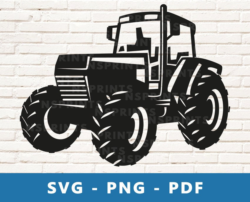 Tractor SVG Tractor PNG Tractor Vector Tractor Clipart - Etsy