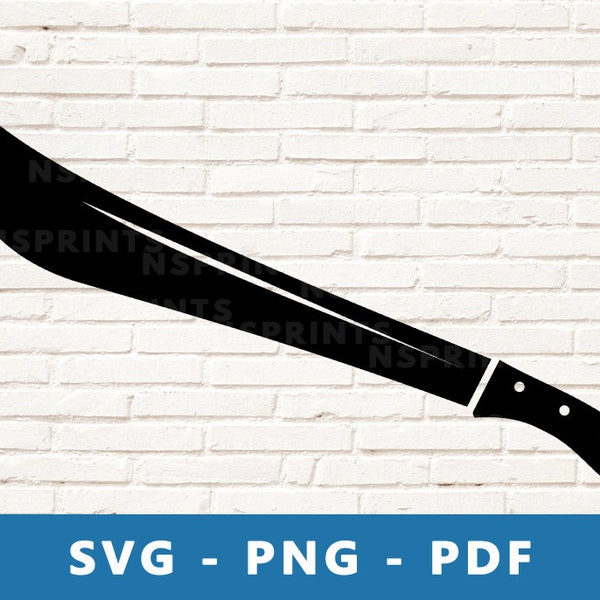 Machete SVG, Machete PNG, Machete Clipart, Blade Vector, Machete  Cricut Silhouette Cut File, Print At Home