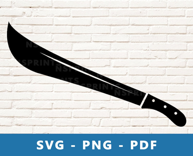 Machete SVG Machete PNG Machete Clipart Sword Cut File Etsy