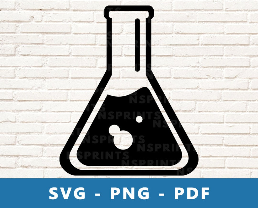 Beaker SVG, Lab Equipment Svg, Chemistry Bottle Svg, Science Beaker