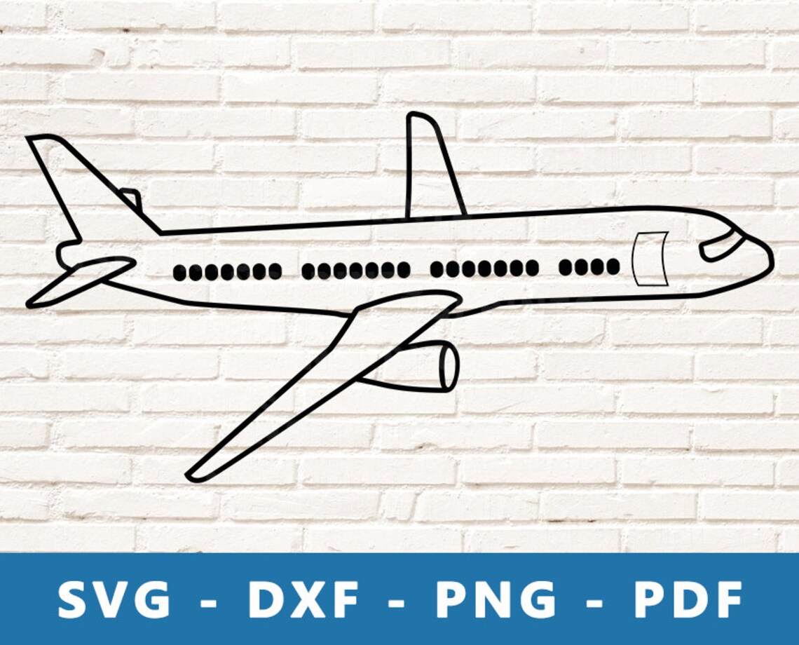 Airplane SVG Plane PNG Plane SVG Plane Dxf Plane Clipart - Etsy