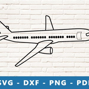 Avion SVG, avion PNG, avion SVG, avion Dxf, avion Clipart, avion coupé fichier, avion vecteur, avion fichier, avion Cricut Silhouette fichier
