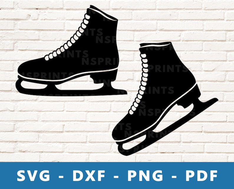 Ice Skate SVG Skate PNG Ice Skating Vector Ice Skate Shoes Etsy Canada