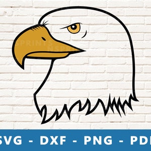 Eagle SVG, Eagle Head PNG, Eagle Clipart, Eagle Vector, Eagle Cut File, Eagle Stencil, Eagle Image for Cricut Silhouette Cut File
