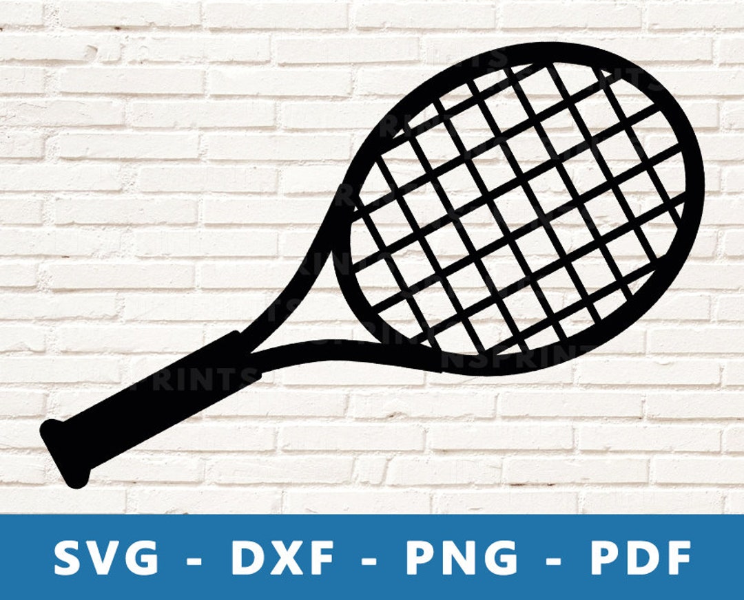 Tennis Racket SVG, Racket PNG, Racket Dxf, Racket Clipart, Tennis ...