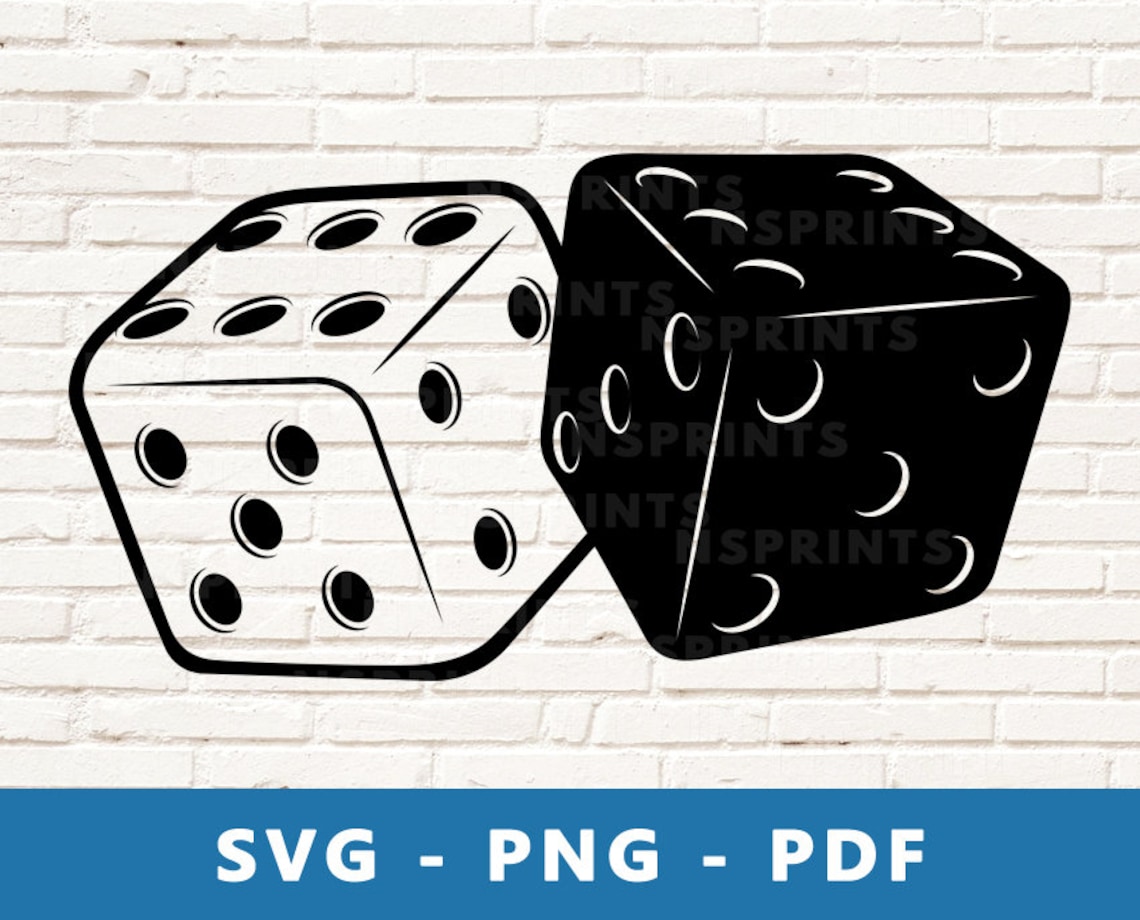 Dice SVG Dice PNG Dice Clipart Dice Cut File Dice Stencil Etsy