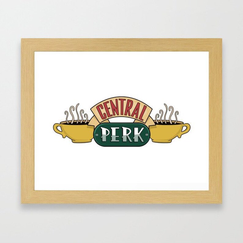 Central Perk Logo / Central Perk Poster / Friends Tv Show | Etsy