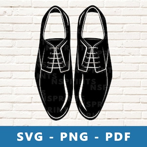 Mens Shoes SVG, Dress Shoes PNG, Oxford Shoes Svg, Men Shoes Clipart, Shoes Men Cut File, Shoe Cricut Silhouette  Cut File, Print At Home