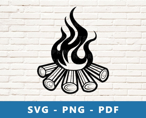 Fire SVG Fire PNG Fire Clipart Campfire Svg Campfire Png - Etsy