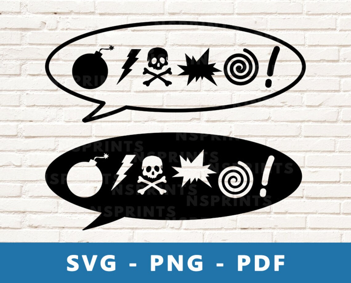 Speech Bubble SVG Speech Bubble PNG Speech Bubble Clipart - Etsy