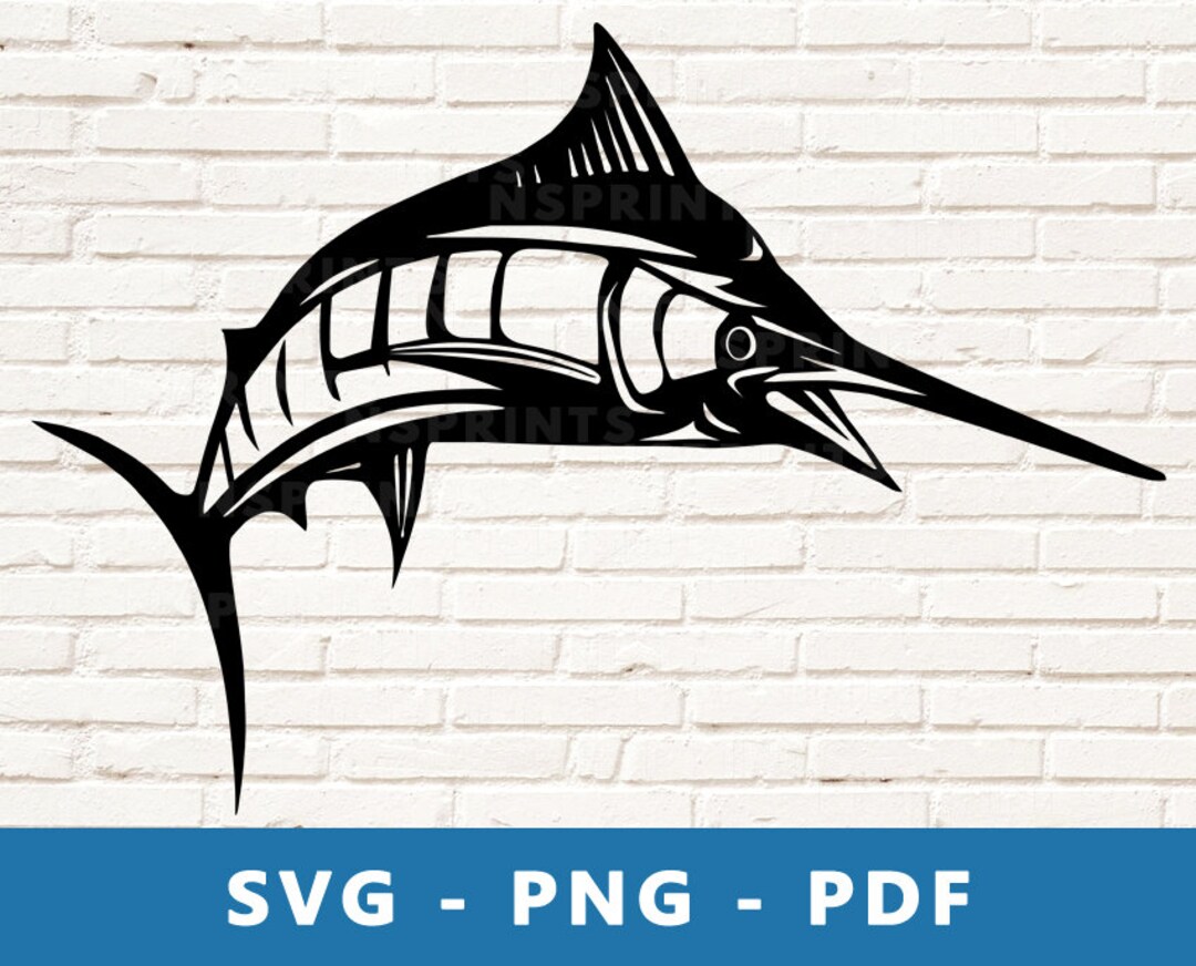 Swordfish SVG, Swordfish PNG, Swordfish Clipart, Swordfish Cut File