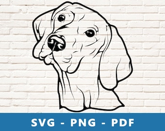 Vizsla SVG, Dog SVG, Hungarian Dog , Hungarian Vizsla Cut File, Dog Face Stencil, Dog Cricut Silhouette Silhouette Cut File, Print At Home