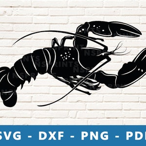 Lobster SVG #2, Lobster PNG, Lobster Vector Clipart, Lobster Clipart, Lobster Dxf, Lobster Vinyl, Lobster Cut File for Cricut and Silhouette